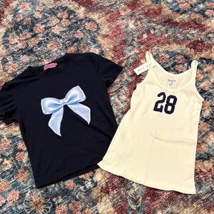 Set of 2 edikted and brandy melvile shirts!! Size XS-S